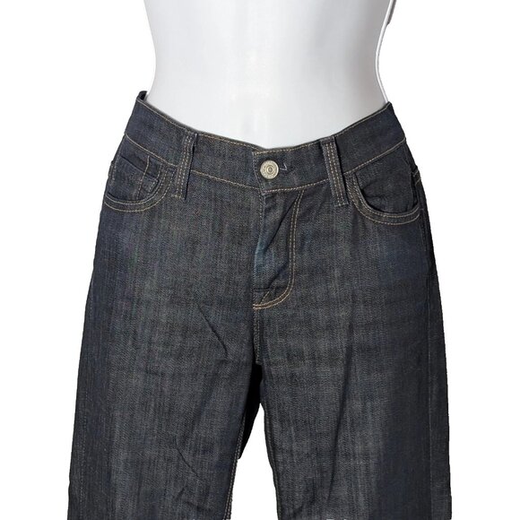 7 FOR ALL MANKIND jeans Sz 24 to 26 HIGH RISE BOOT CUT 98% Cotton MADE IN USA - Picture 2 of 14